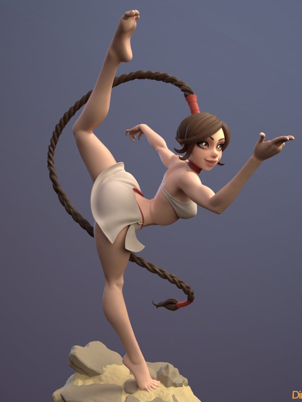 Ty lee from Avatar, beach outfit Resin Statue Part Kit